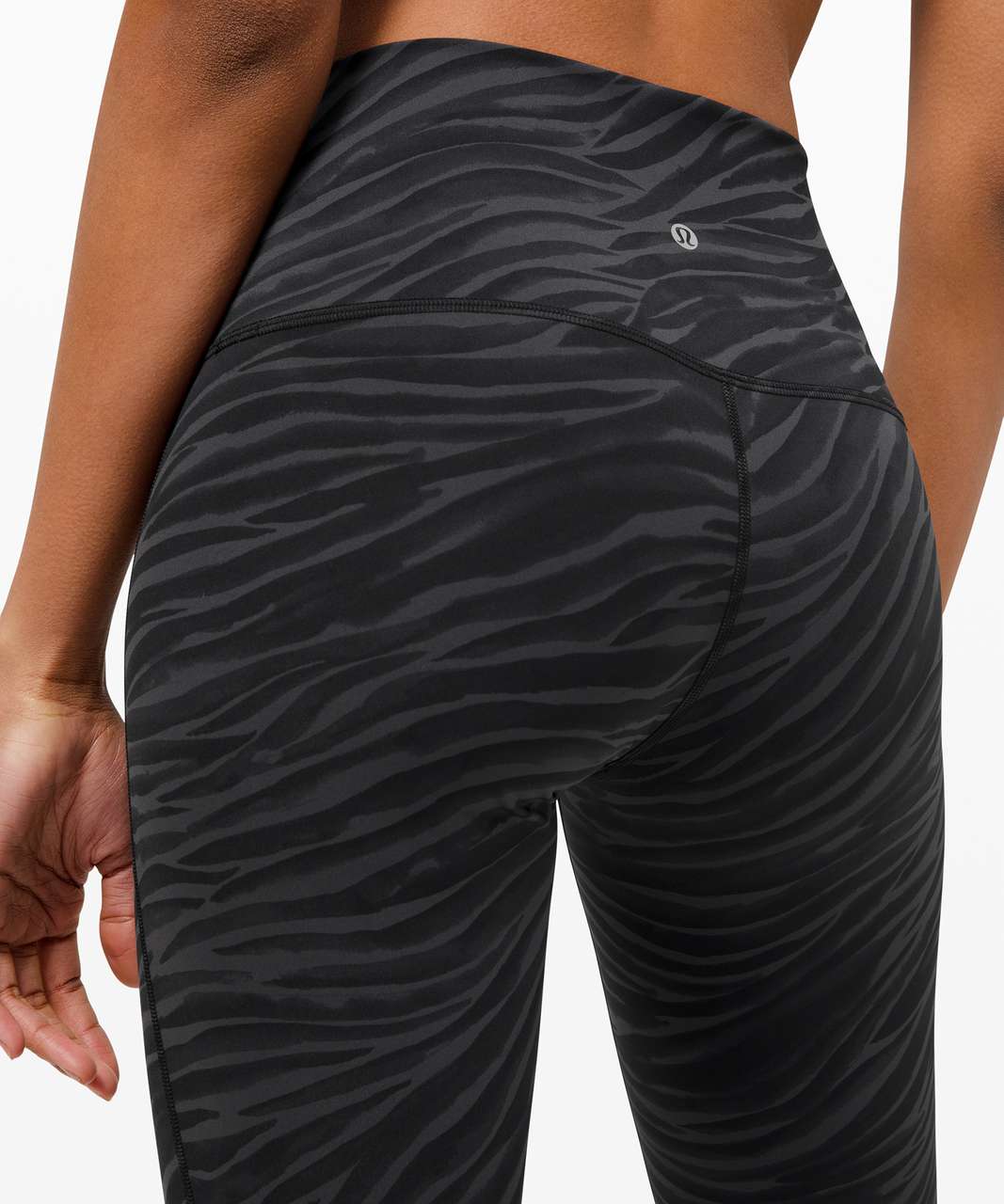 Lululemon Wunder Under High-Rise Crop 23" *Updated Scallop Full-On Luxtreme - Le Tigre Camo Deep Coal Multi