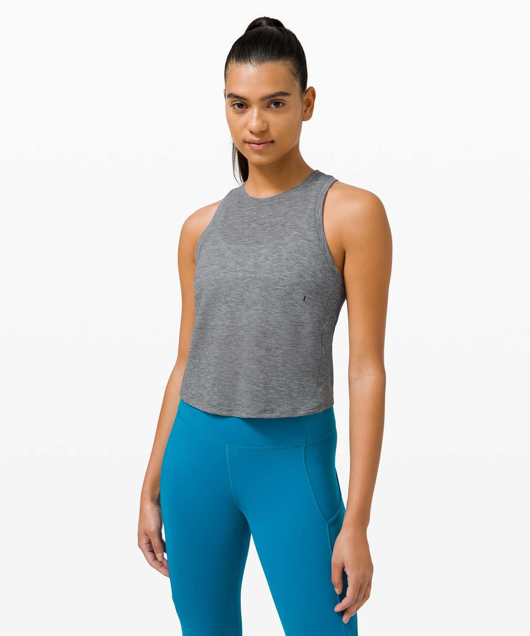 Lululemon High Neck Running and Training Tank Top - Black - lulu fanatics