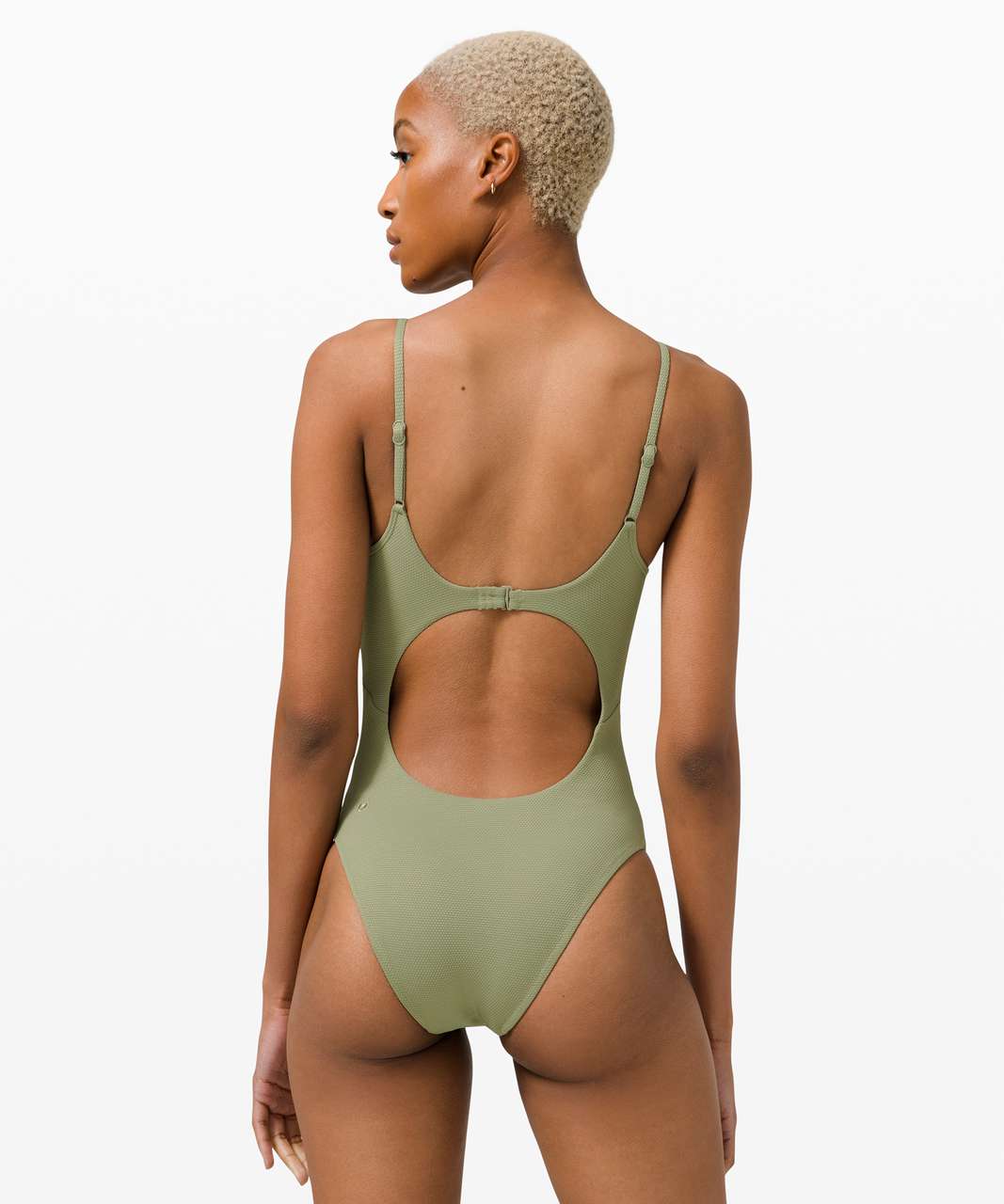 Lululemon Honeycomb Dip Swim One-Piece *B/C Cups, Skimpy - Rosemary Green