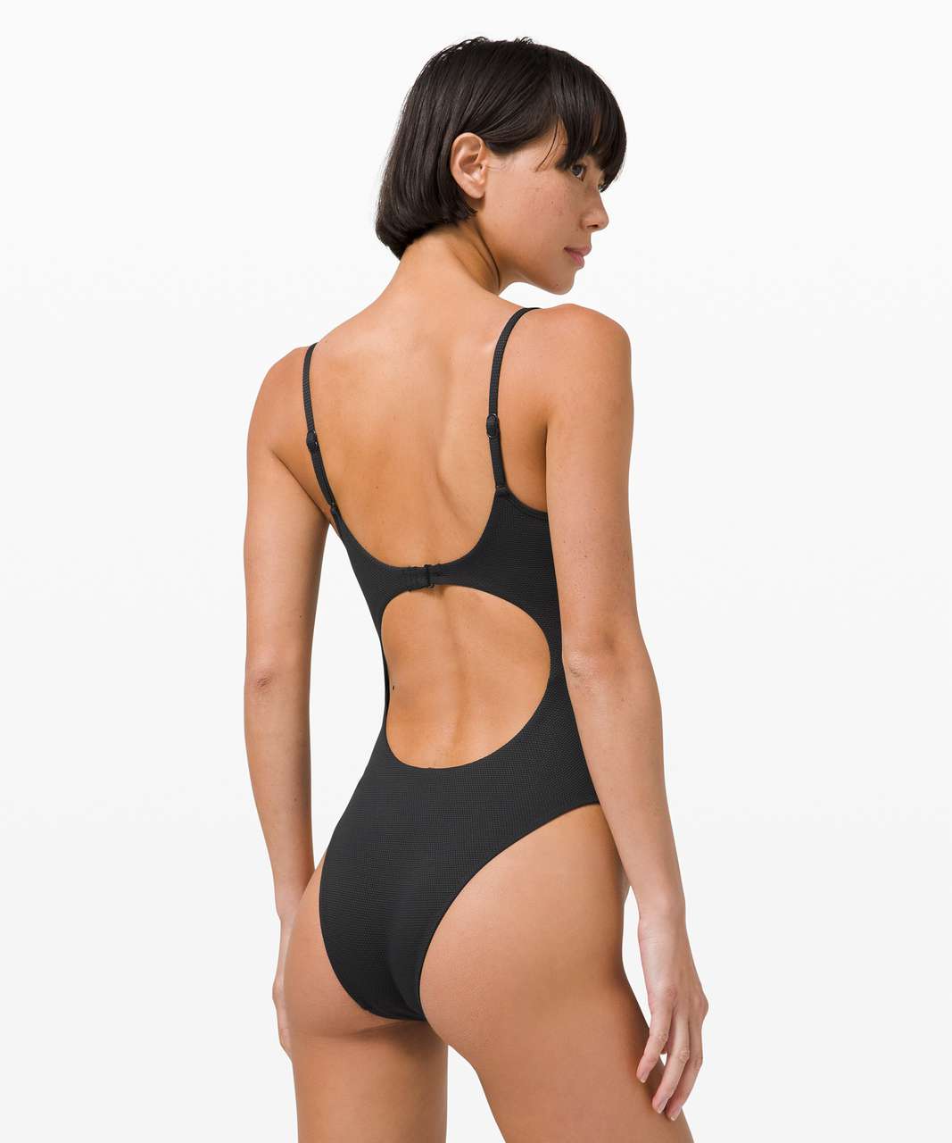 Lululemon Honeycomb Dip Swim One-Piece *B/C Cups, Skimpy - Black