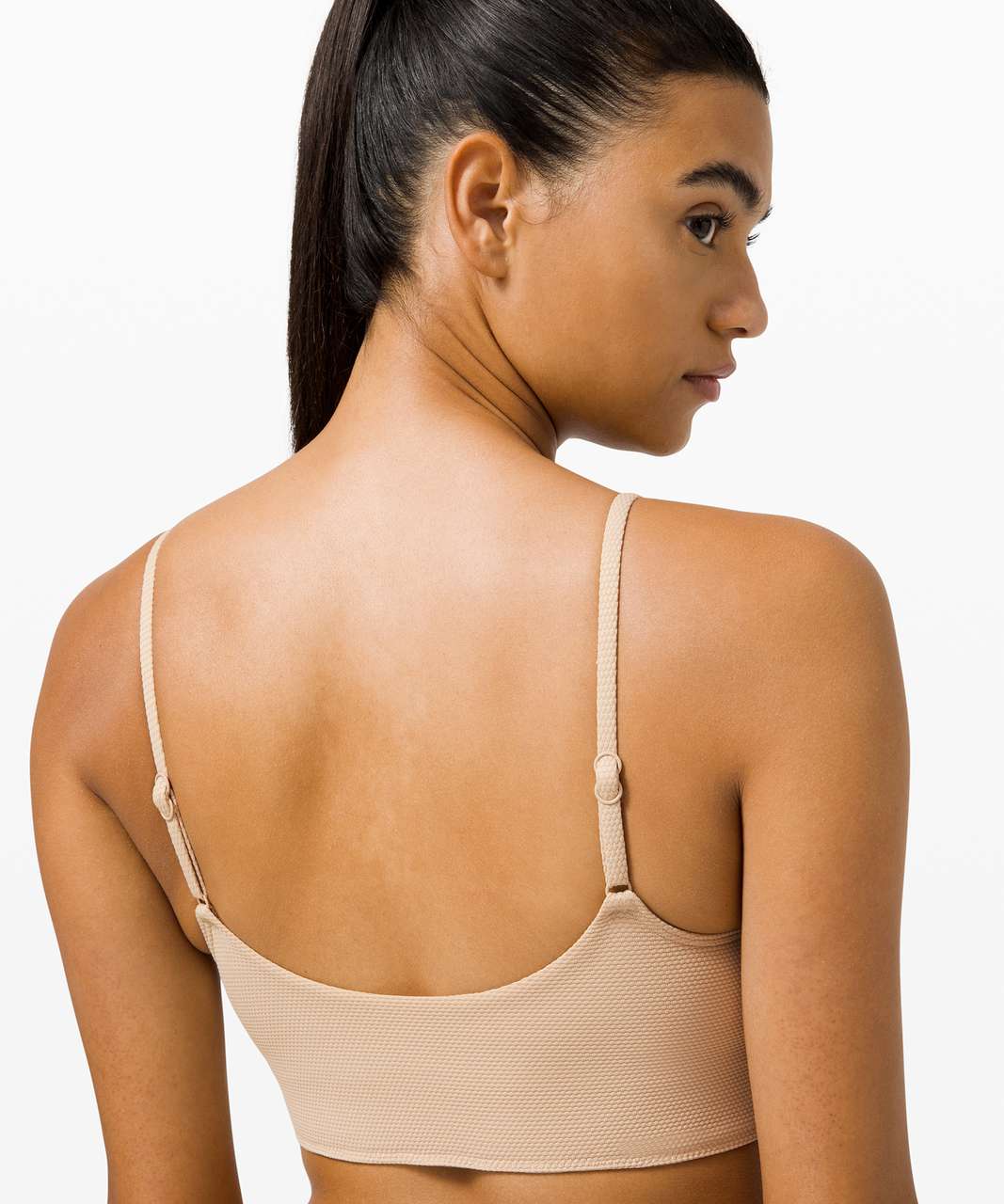 Lululemon Honeycomb Dip Swim Top *B/C Cups - Cafe Au Lait