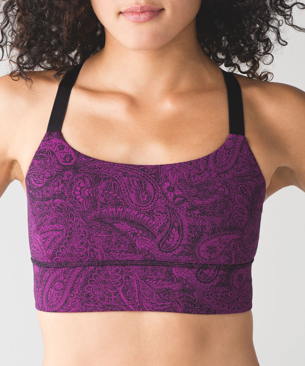 Lululemon Both Ways Bra - Mini Antique Paisley Deep Fuschia Black / Black -  lulu fanatics