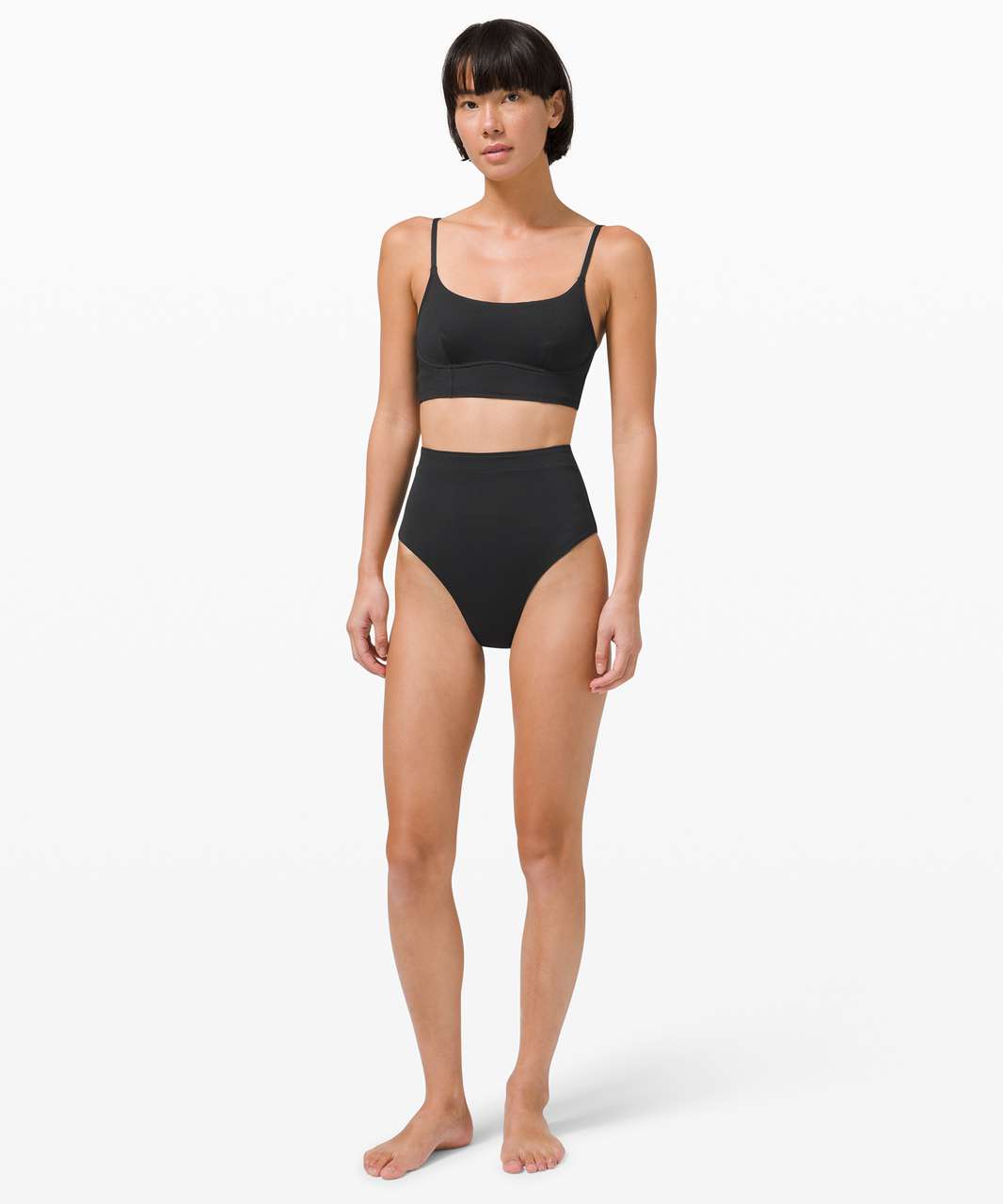 Lululemon Honeycomb Dip Swim Top *B/C Cups - Black