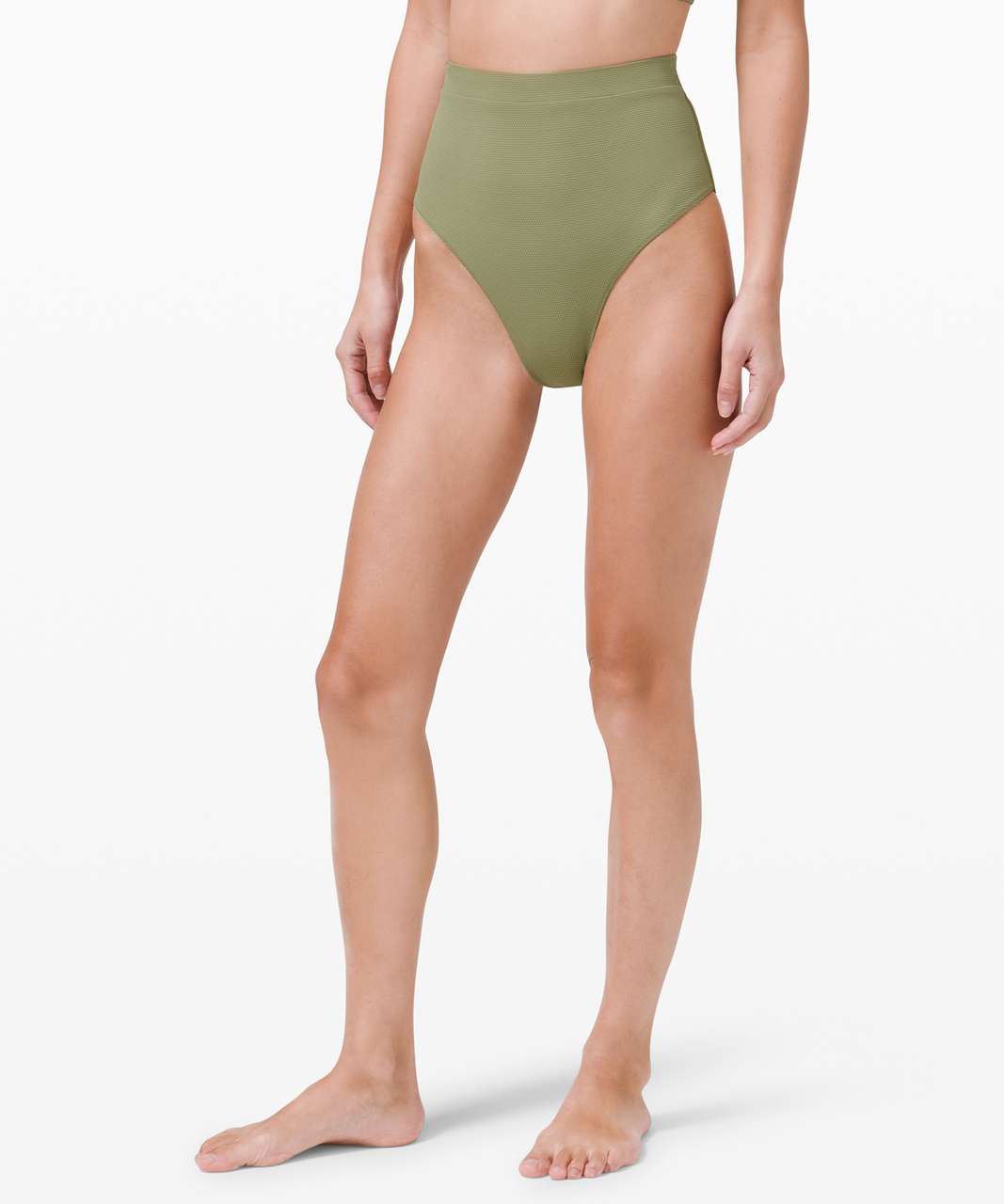 Lululemon Honeycomb Dip Swim Bottom *Super-High Rise, Extra-Skimpy - Rosemary Green