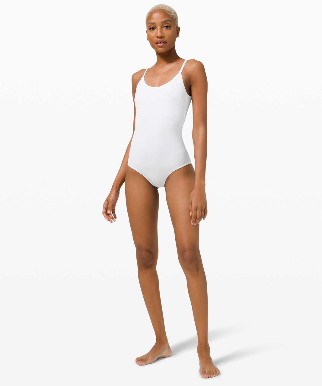 Lululemon Waterside V-Neck Skimpy-Fit One-Piece Swimsuit *B/C Cup -  Raspberry Cream - lulu fanatics