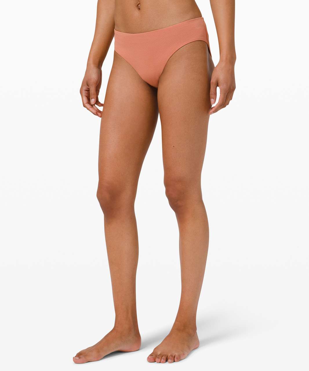 Lululemon Waterside Honeycomb Swim Bottom *High Waist, Full Coverage -  Black - lulu fanatics