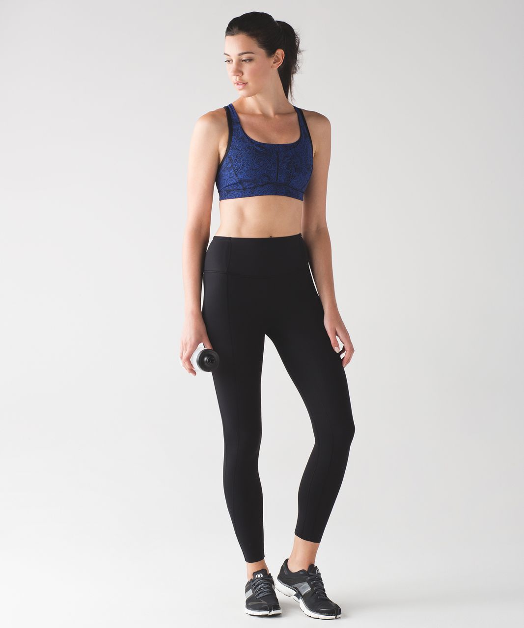 Lululemon Fast Times Bra - Mini Antique Paisley Sapphire Blue Black ...