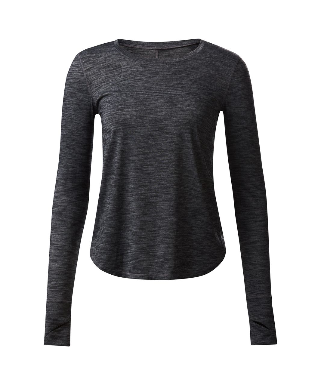 Lululemon Logo Elastic Everlux Long Sleeve Shirt - Black / Trench - lulu  fanatics