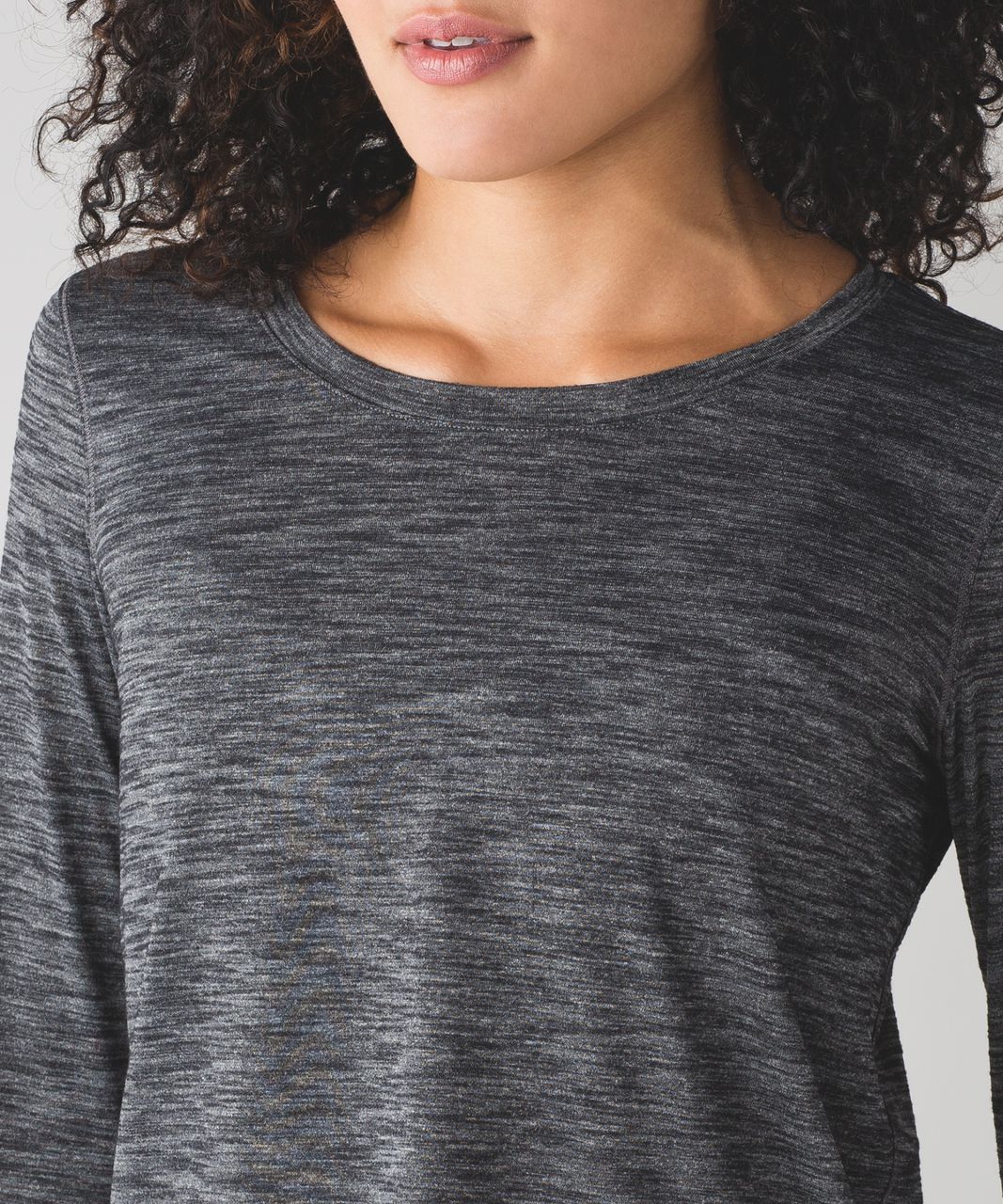 Lululemon On The Run Long Sleeve - Heathered Black