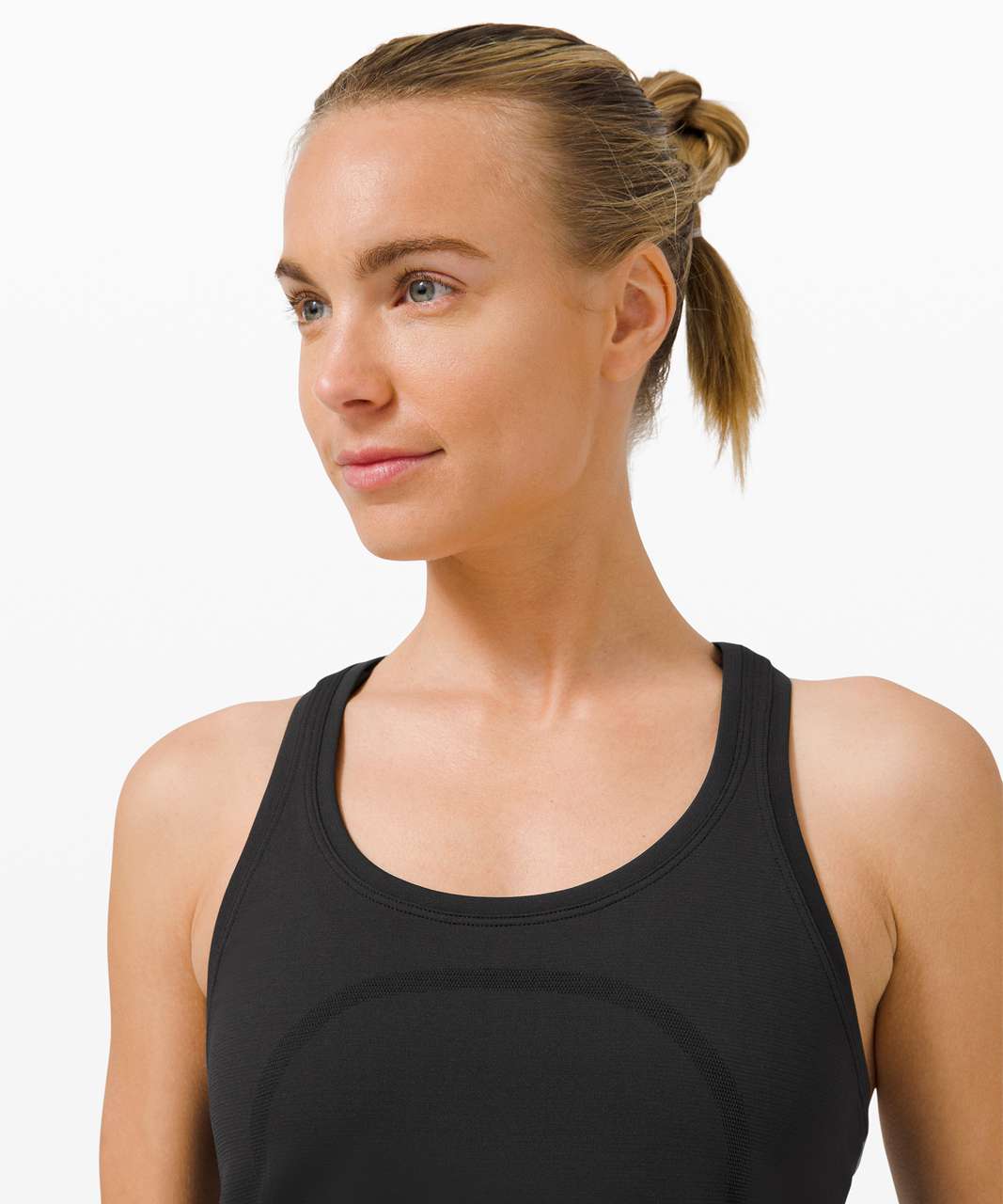 Lululemon Black Racerback Tank Top Womens No Size Mesh Back