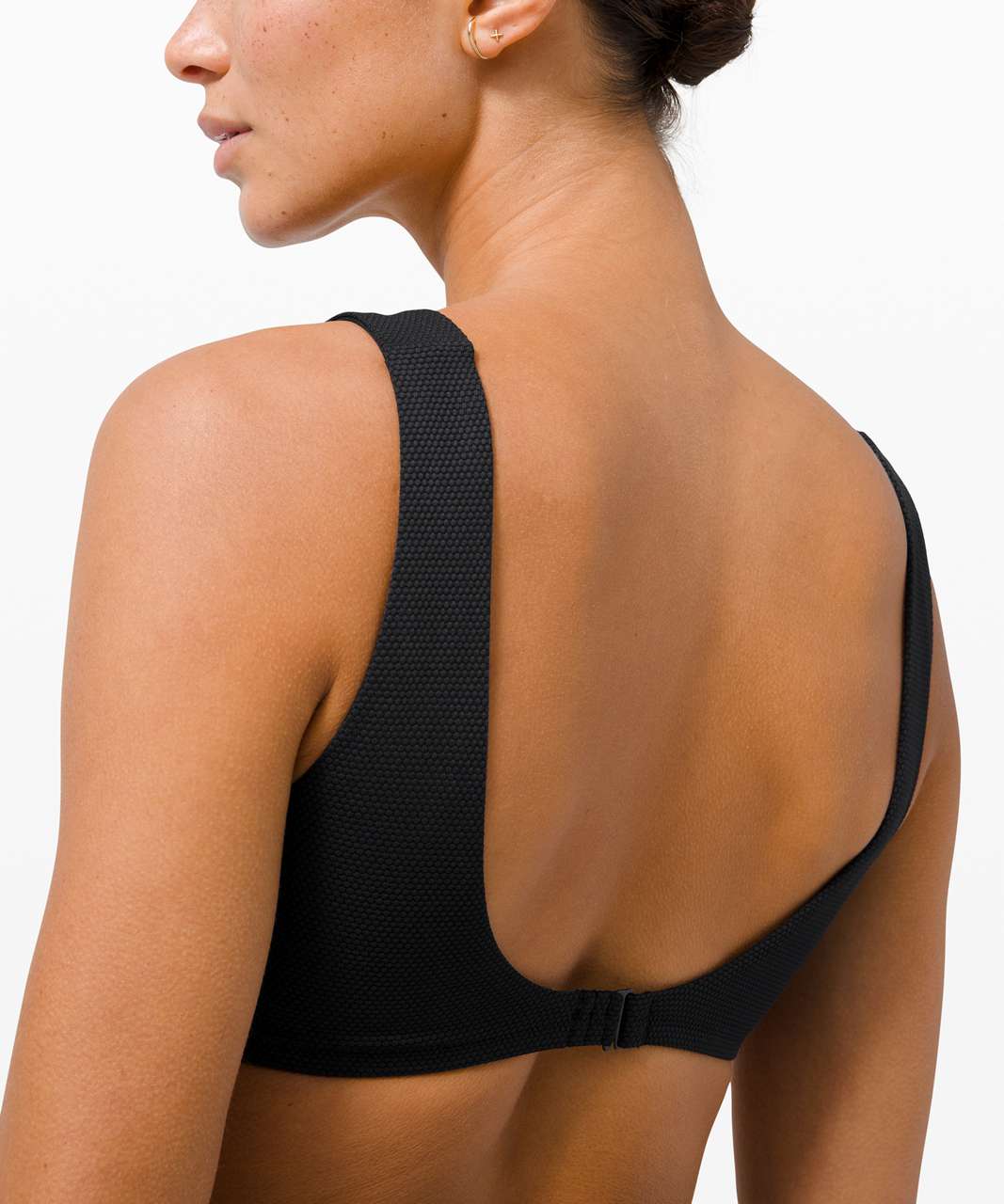 Lululemon Honeycomb Dip Square Swim Top *A/B Cups - Black