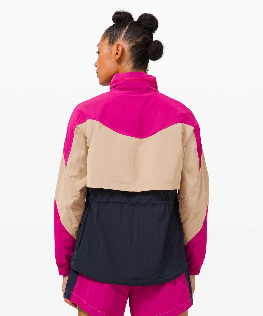 Lululemon Evergreen Anorak - Ripened Raspberry / Cafe Au Lait / True Navy