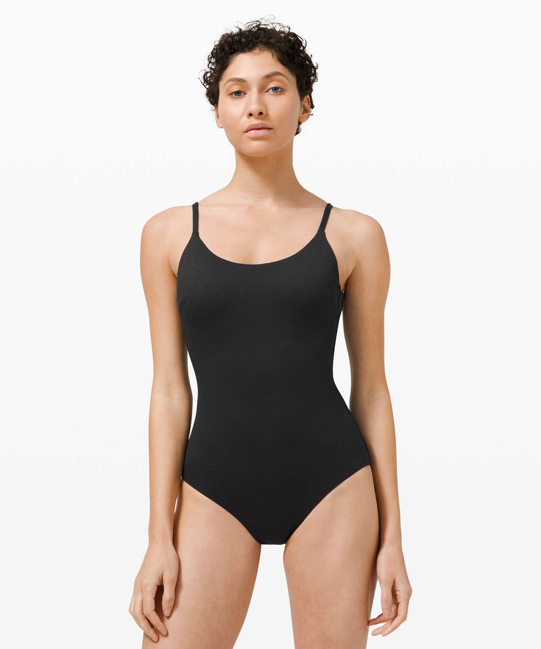 Lululemon Waterside Honeycomb Swim One-Piece *B/C Cups, Medium Coverage - Black