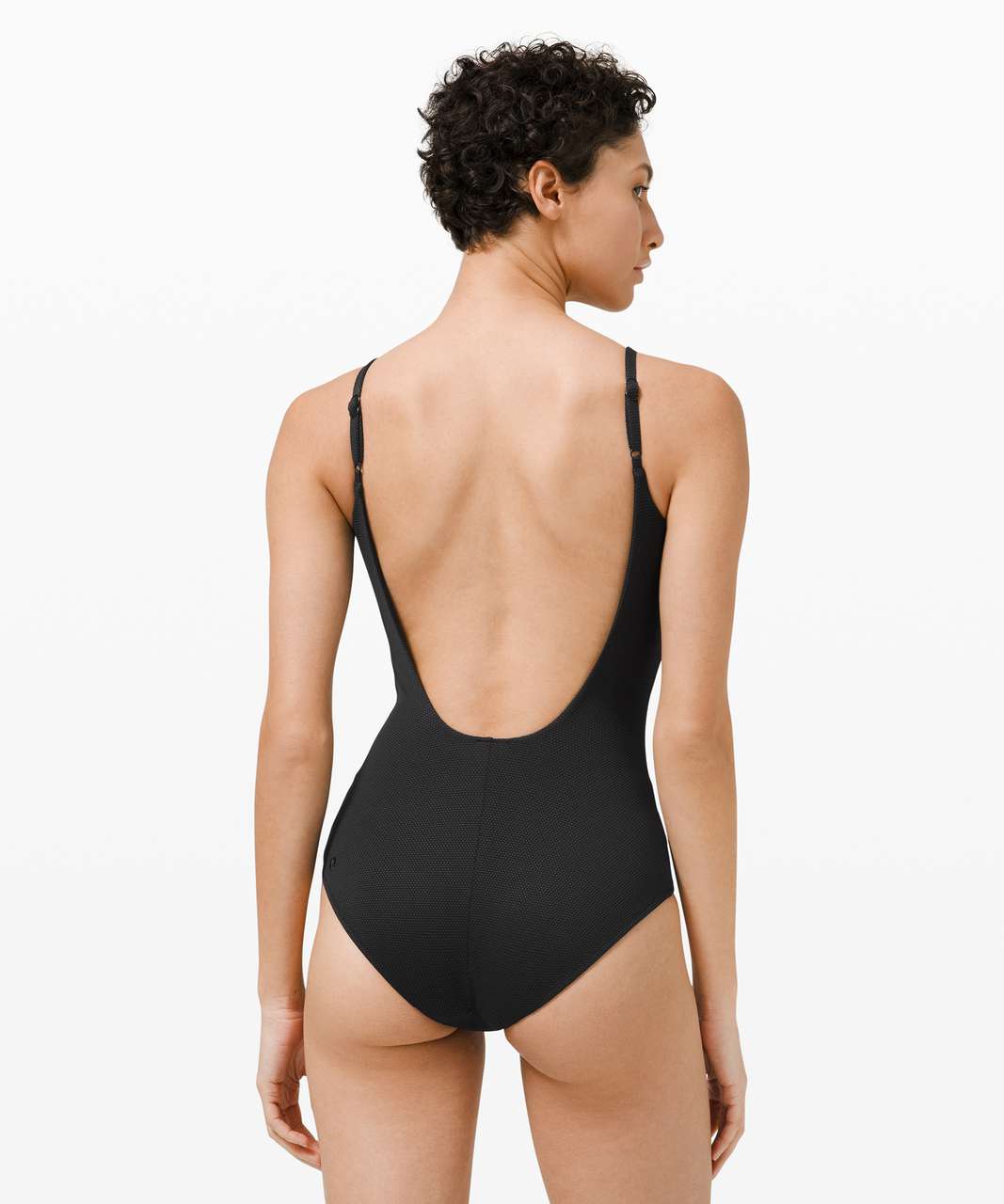 Lululemon Waterside Honeycomb Swim One-Piece *B/C Cups, Medium Coverage - Black