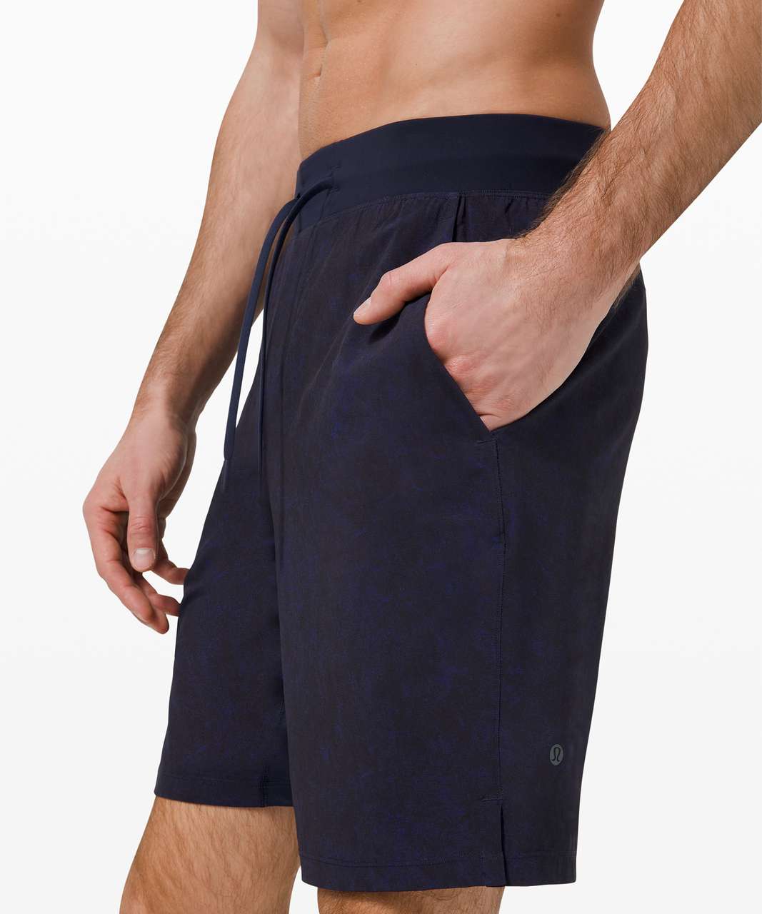 Lululemon Surge Lined Shorts 4 In Gravel Dust True Navy