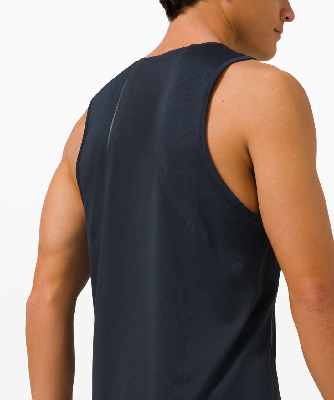 Lululemon Fast and Free Tank *Recycled - Heathered Classic Navy / Classic Navy