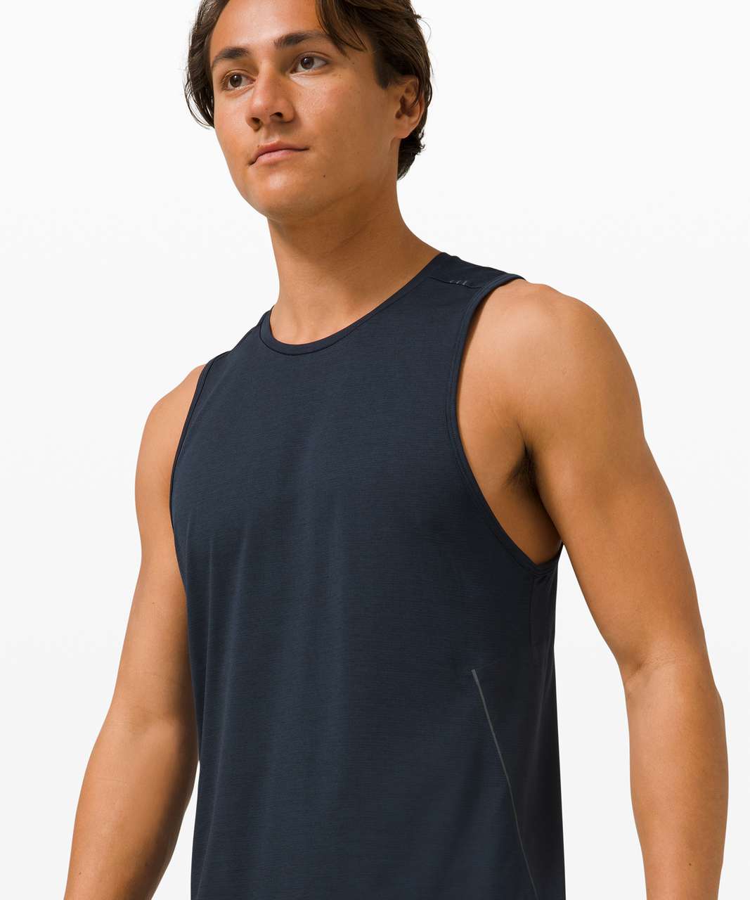 Lululemon Fast and Free Tank *Recycled - Heathered Classic Navy / Classic Navy