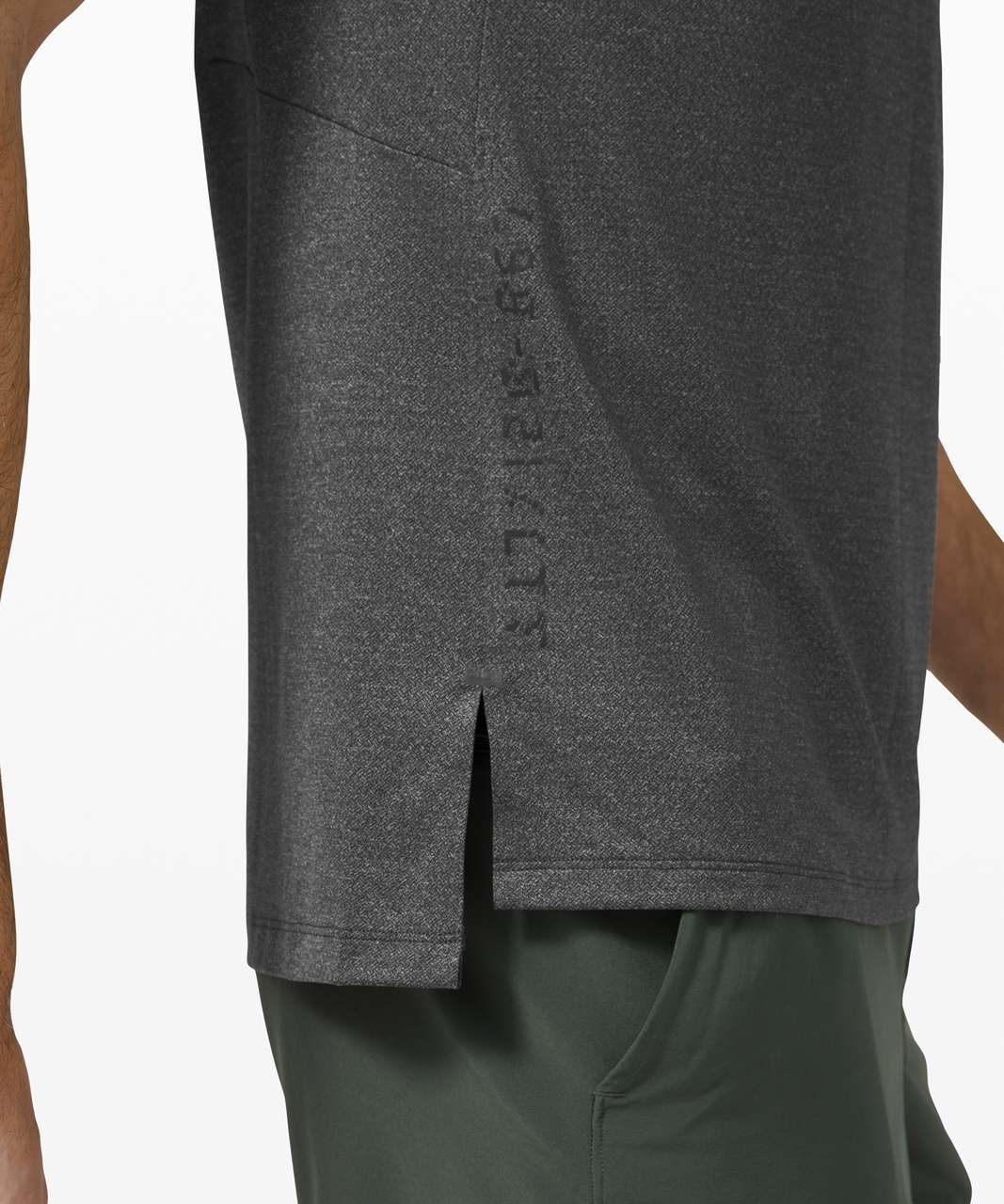 Lululemon Textured Training Tank - Heathered Graphite Grey - lulu fanatics