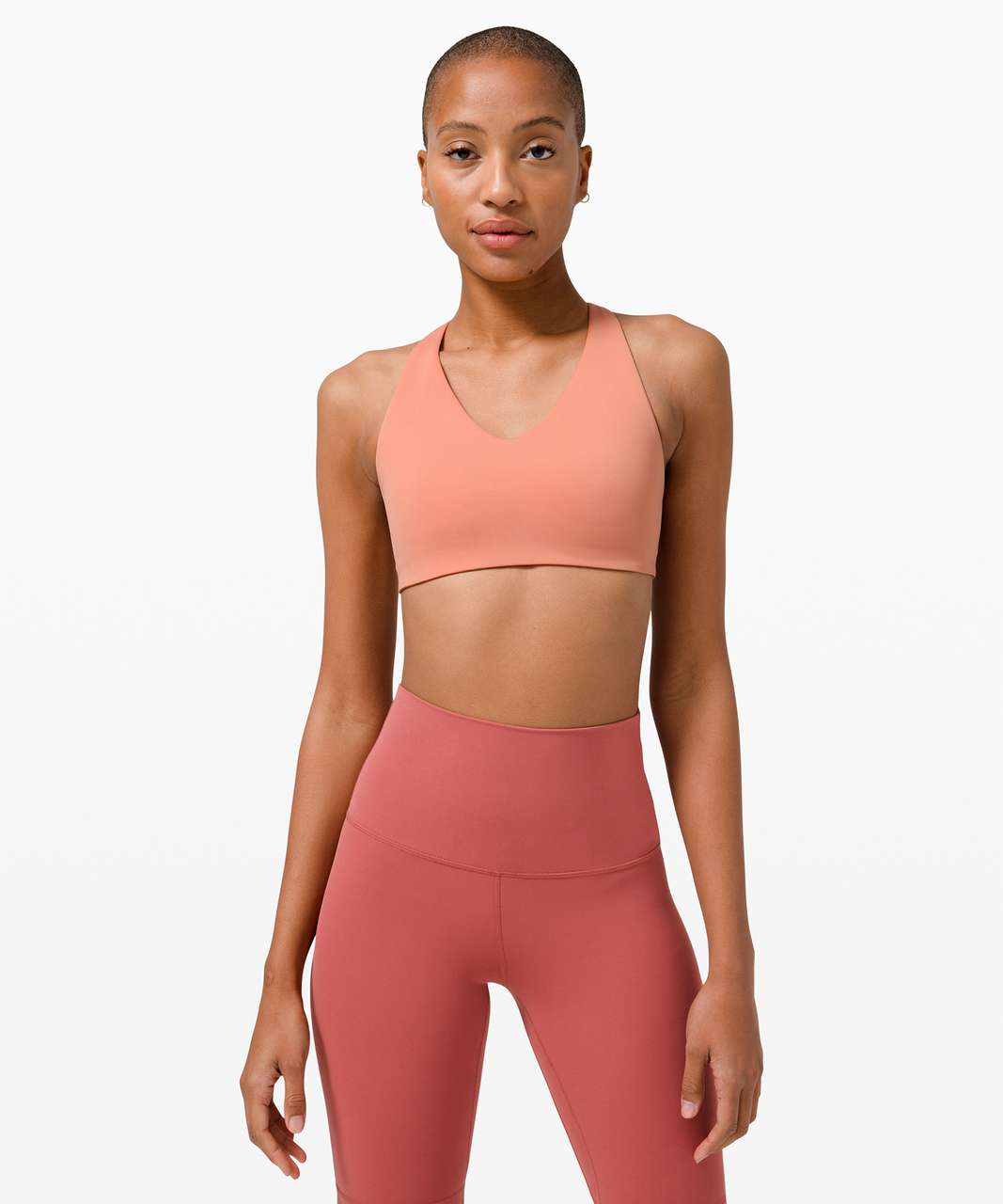 Lululemon BNWT In Alignment Racerback Bra - Pink Savannah size 4