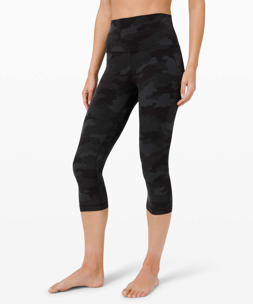 Lululemon Align High Rise Crop 17" - Heritage 365 Camo Mini Deep Coal Multi