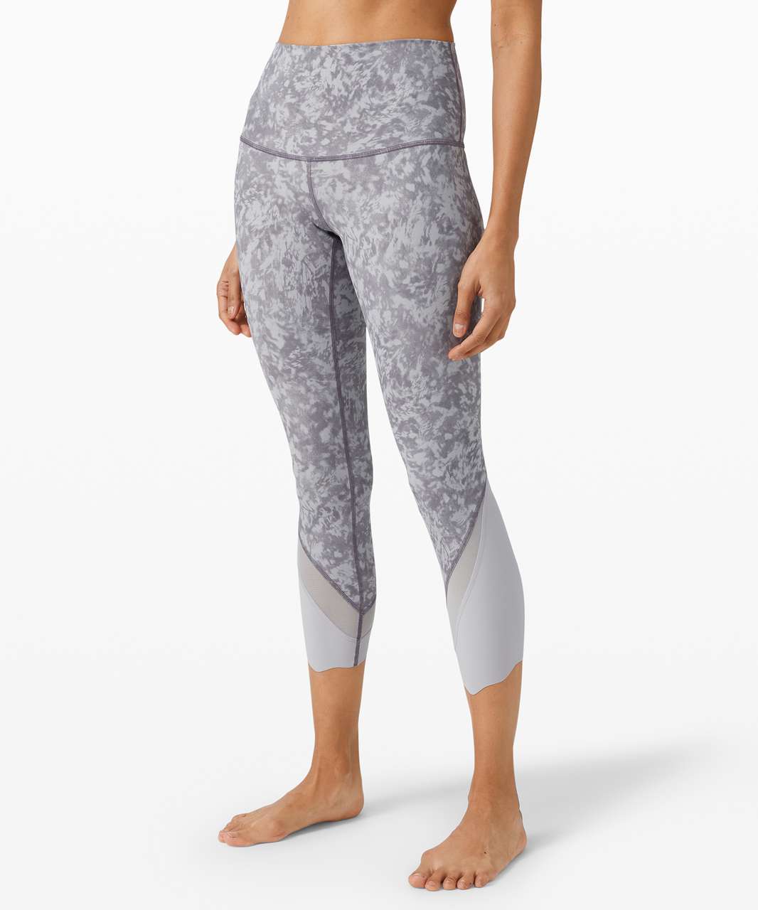 Lululemon Wunder Under Crop *Silver - Beaming Blue - lulu fanatics