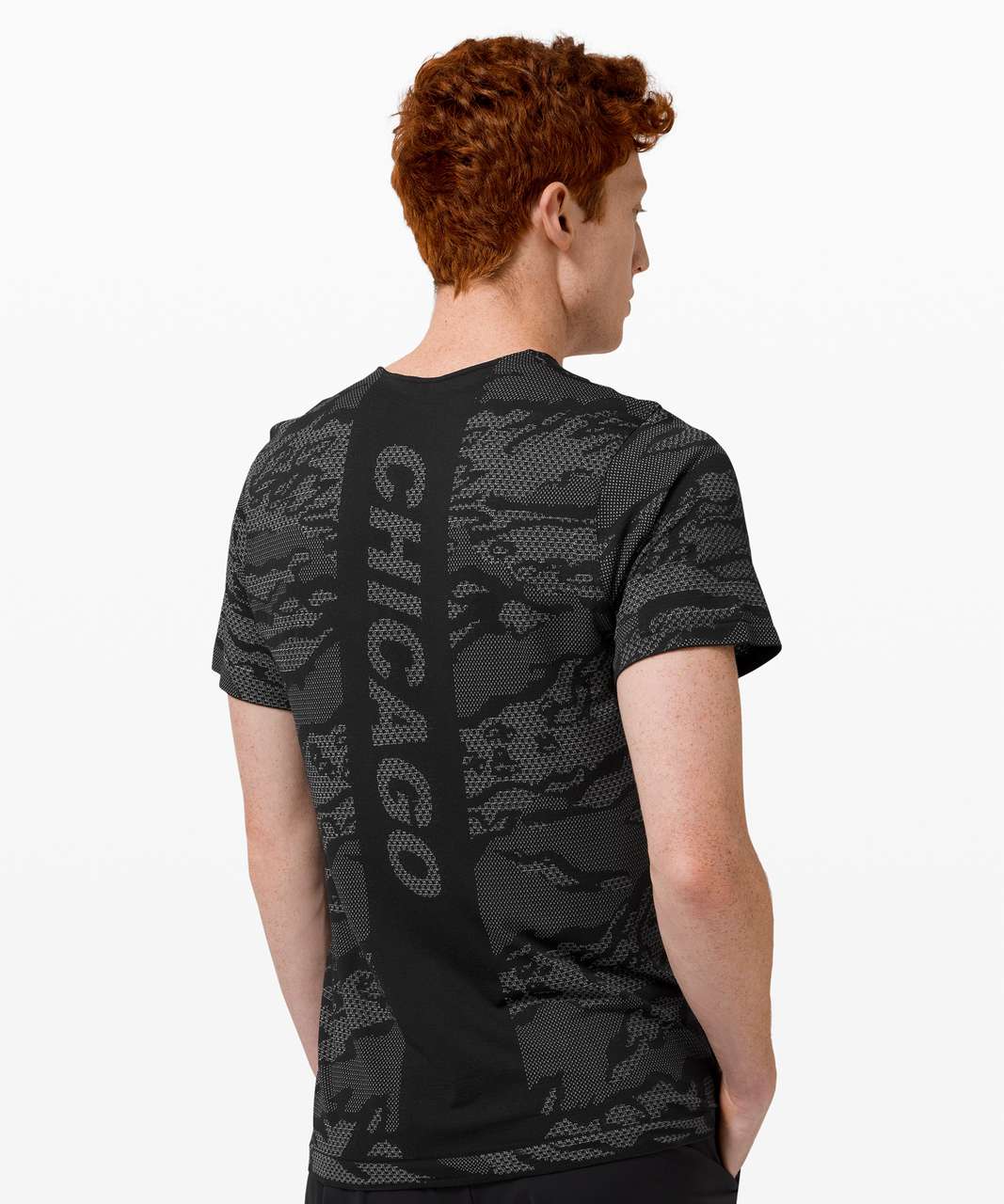 Lululemon Metal Vent Breathe Short Sleeve *Chicago - City Camo / Silver Drop / Black