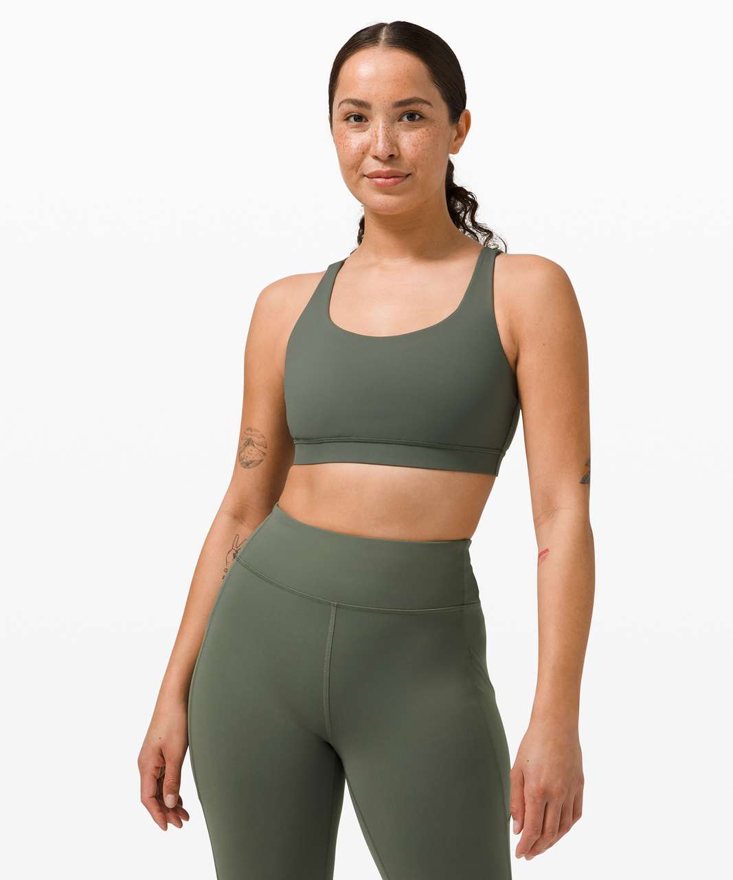 Lululemon Energy Bra *Medium Support, B–D Cup - Smoked Spruce