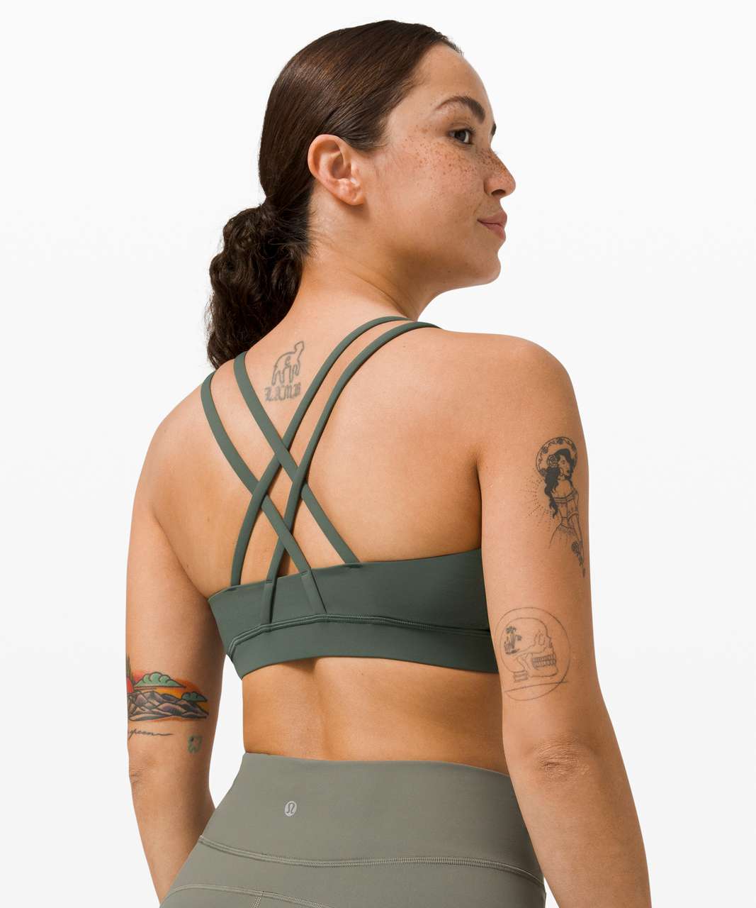 Lululemon Energy Bra *Medium Support, B–D Cup - Smoked Spruce