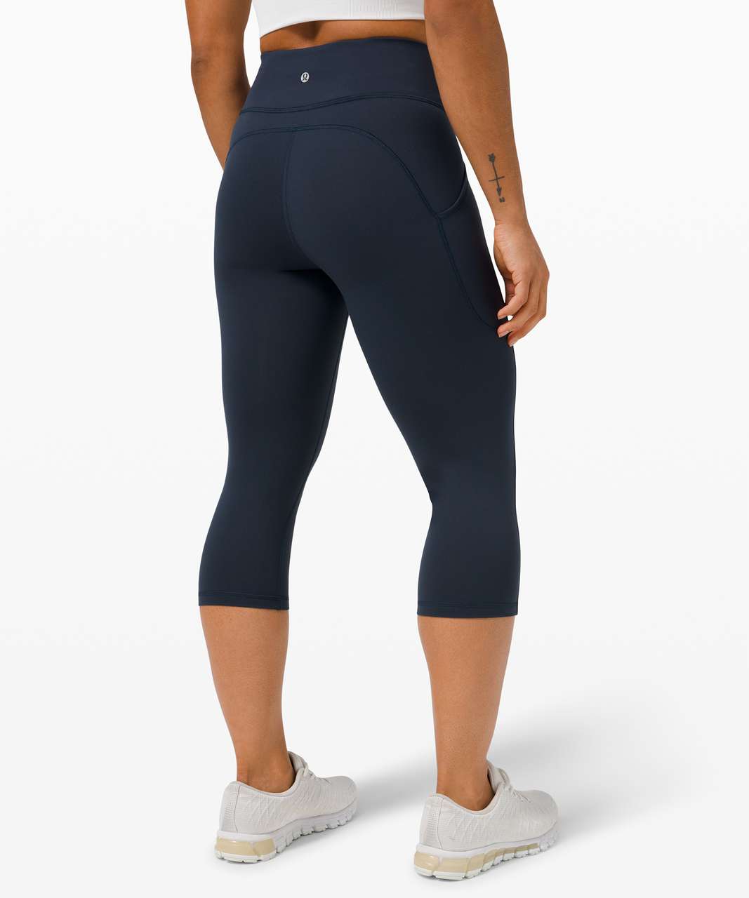 Lululemon Invigorate High-Rise Crop 17" - True Navy