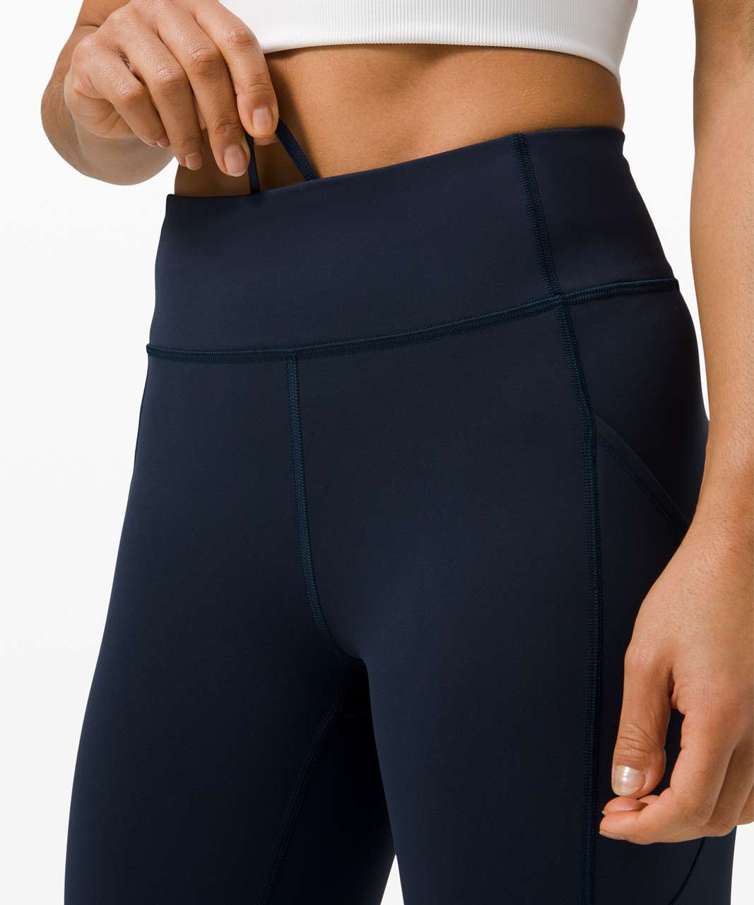 Lululemon Invigorate High-Rise Crop 17" - True Navy