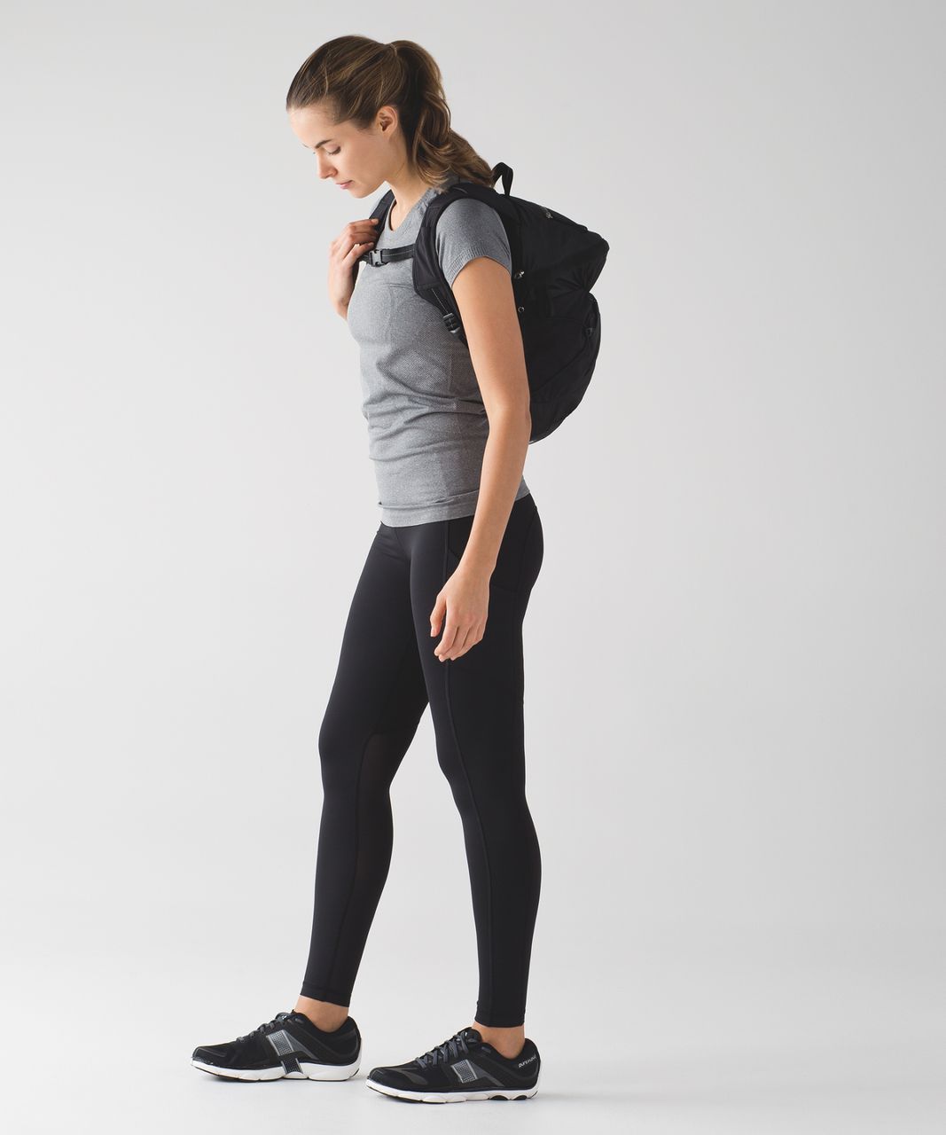 Lululemon Speed Tight Running Leggings Black Luon 10 - $58 - From Fried