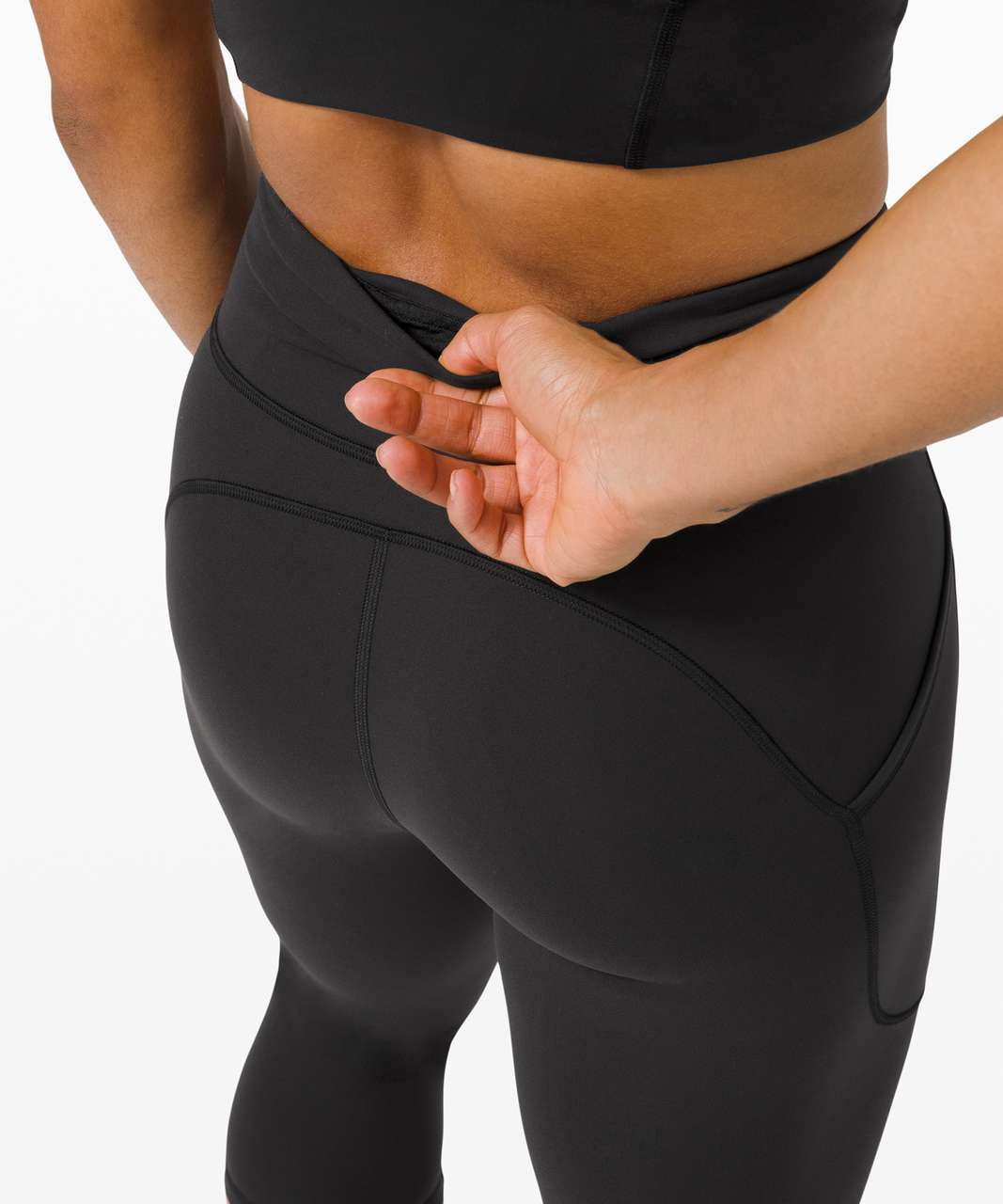 Lululemon Women's High Waist Cropped Activewear Leggings Black