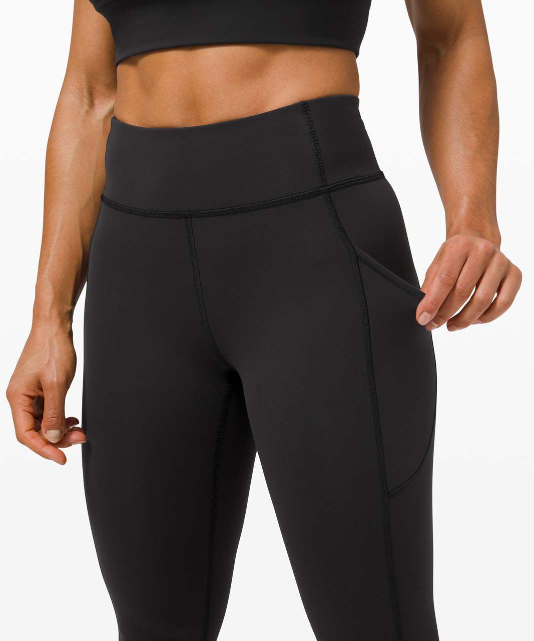 LULULEMON Invigorate High-Rise Crop 23, Black, 6 