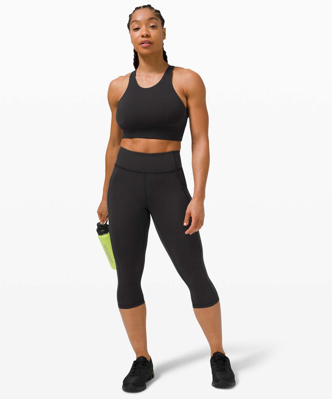 Lululemon Invigorate High-Rise Crop 17 - Graphite Grey - lulu fanatics