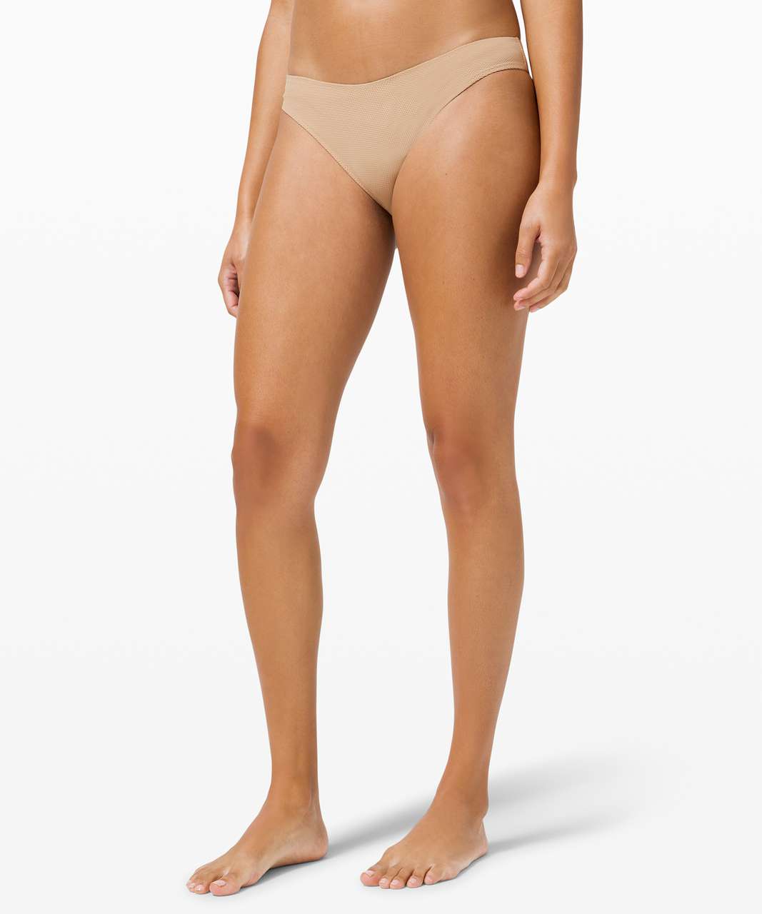 Lululemon Honeycomb Dip Swim Bottom *Mid Rise, Skimpy - Cafe Au Lait