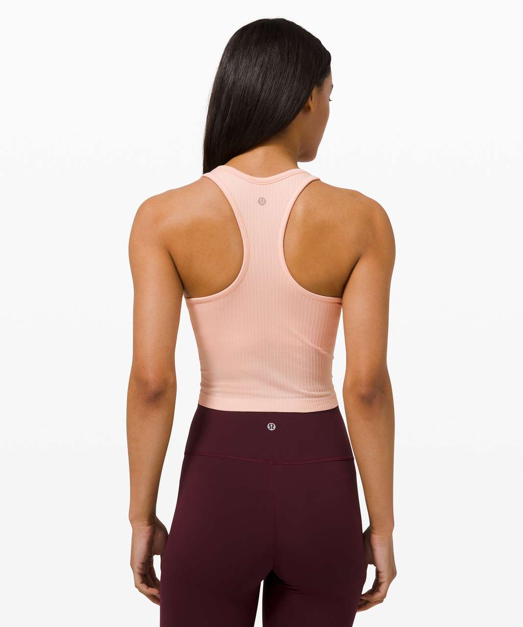 Lululemon Ebb To Street Racerback Crop Tank - Pink Mist