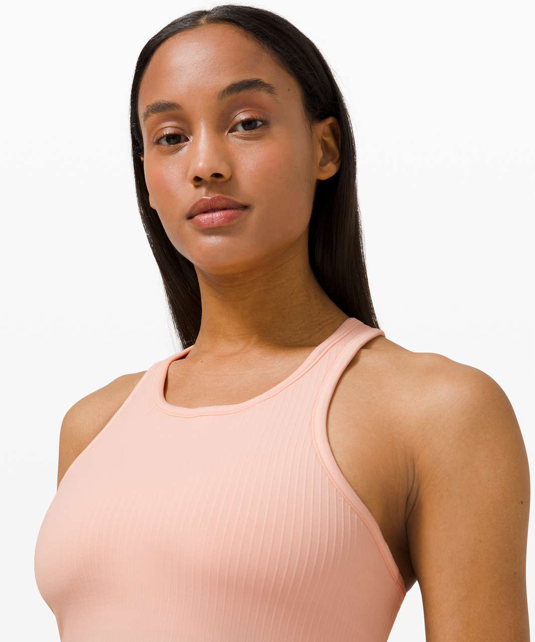 Lululemon Ebb To Street Racerback Crop Tank - Pink Mist