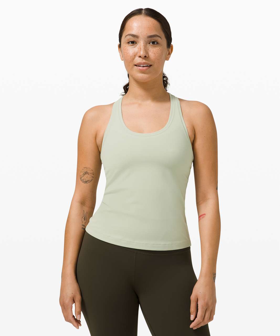 Lululemon Cool Racerback II *Shorter Length - Green Fern