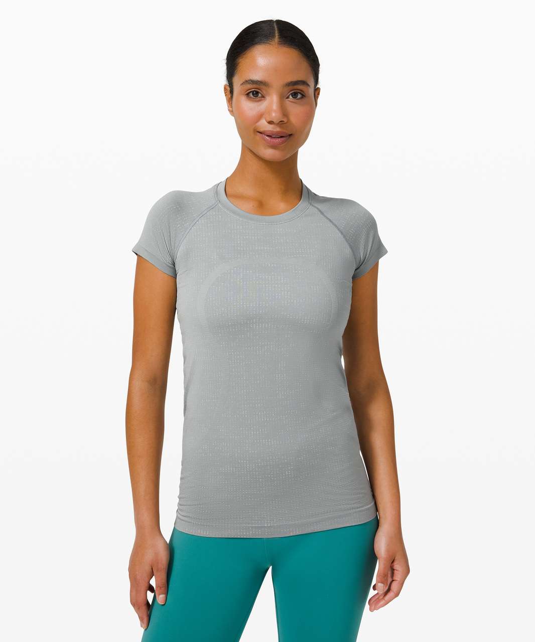 Lululemon Swiftly Tech Short Sleeve 2.0 - Disconnect Rhino Grey / Vapor -  lulu fanatics