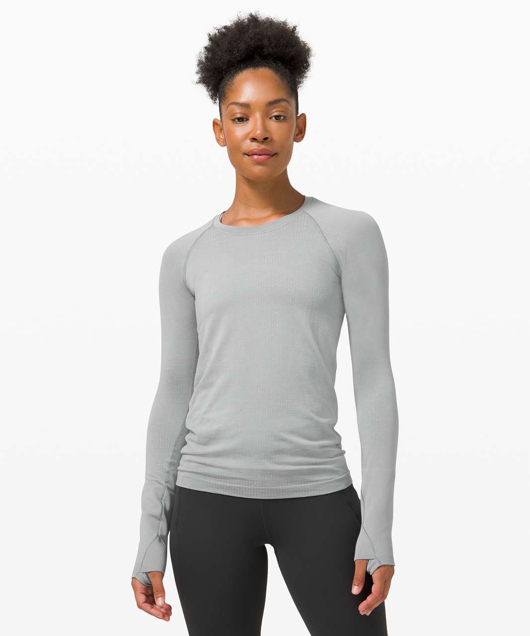 Lululemon Swiftly Tech Long Sleeve 2.0 - Disconnect Rhino Grey / Vapor -  lulu fanatics