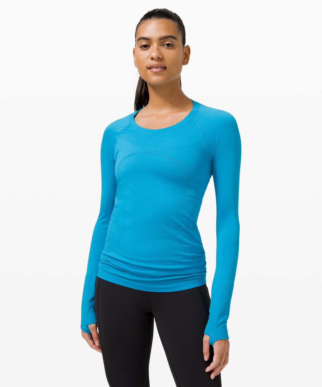 lululemon athletica, Tops, Lululemon Swiftly Tech Long Sleeve 2 Top In  Aero Blue Size 8