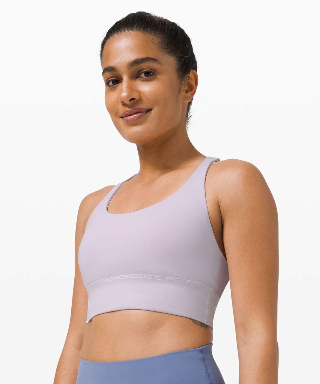 Lululemon Energy Bra Long Line *Medium Support, B–D Cup - Lavender Dew