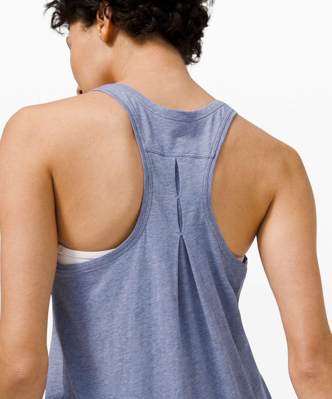 Lululemon Love Tank *Pleated - Heathered Water Drop