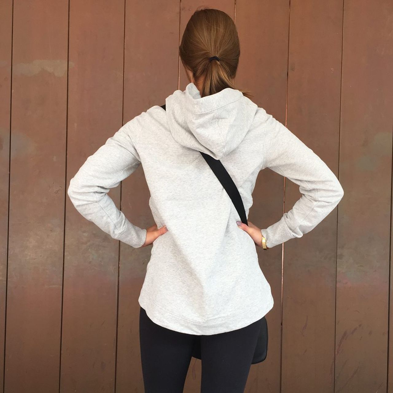 Lululemon On The Double Pullover Sweatshirt Heathered Dark Grey