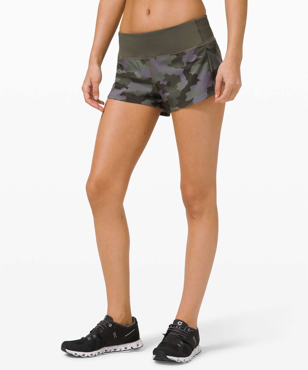 Lululemon Speed Up Short *2.5" - Heritage 365 Camo Dusky Lavender Multi / Army Green