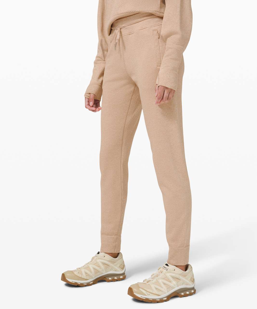 Lululemon Engineered Warmth Jogger - Cafe Au Lait / White