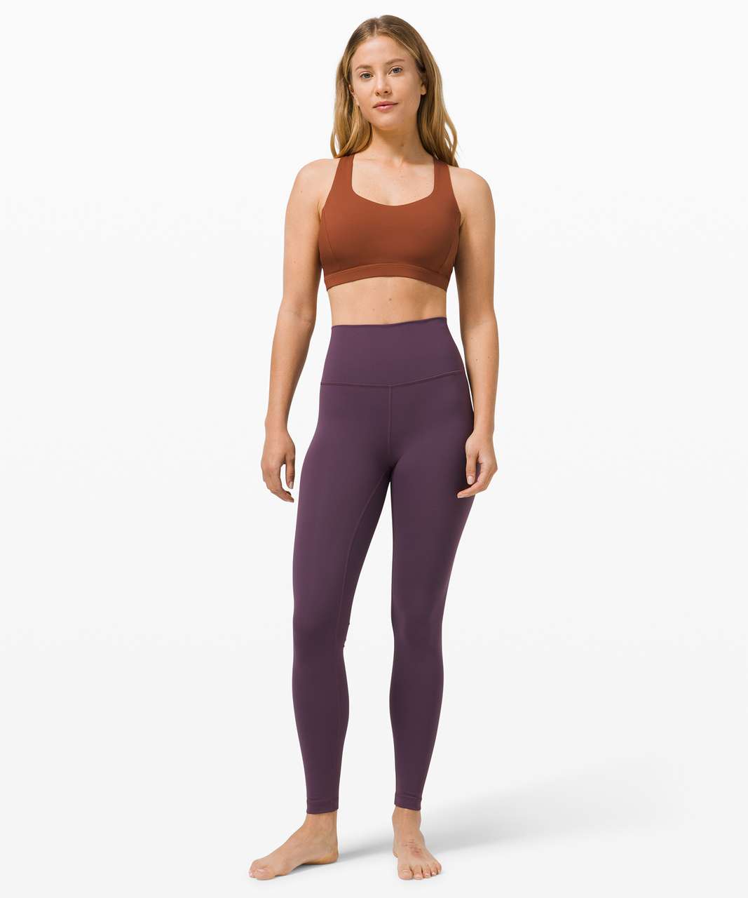 Lululemon Free To Be Serene Bra *Light Support, C/D Cup - Dark Terracotta