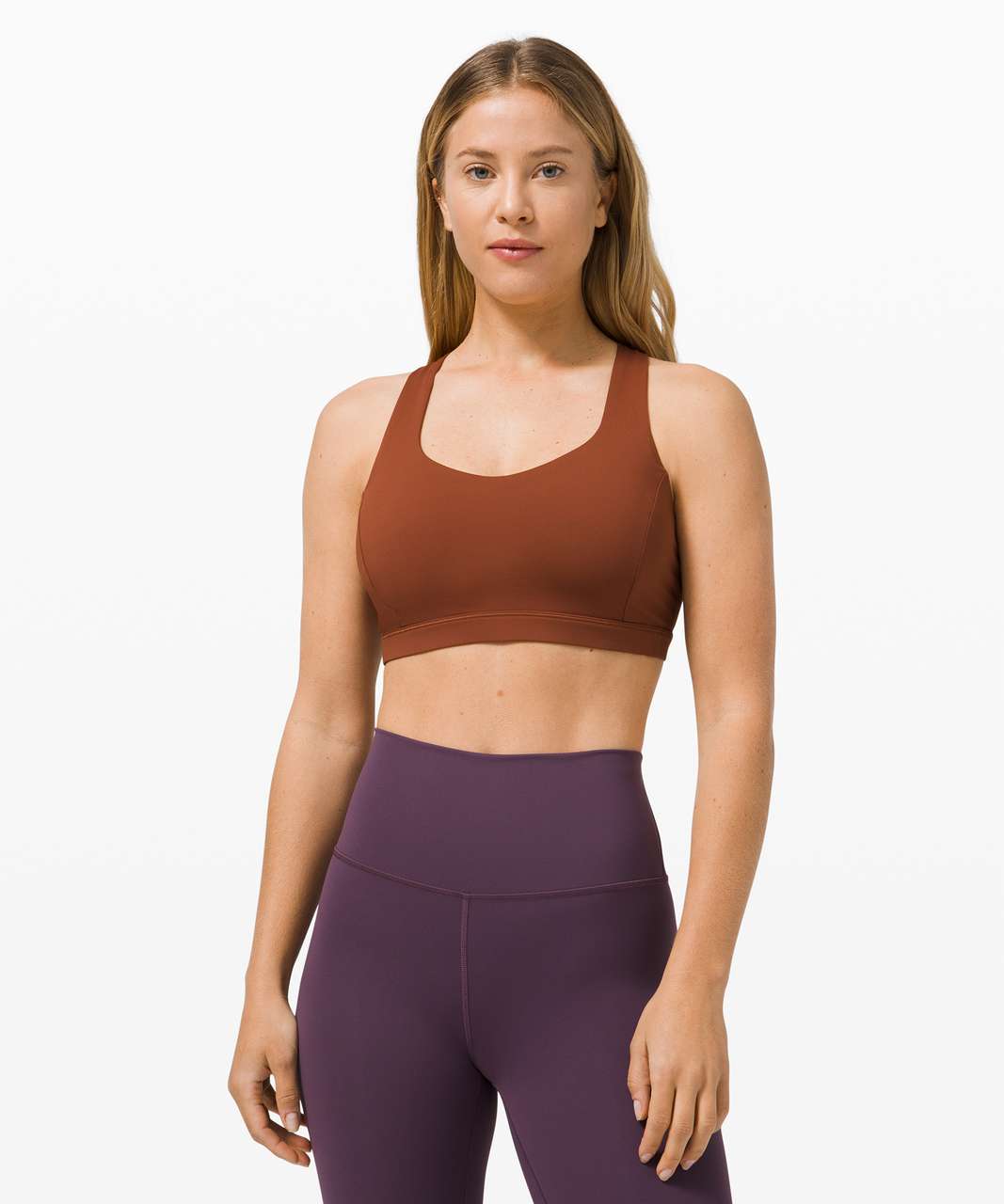 Lole Burst Up Light Support Sports Bra In Terracotta