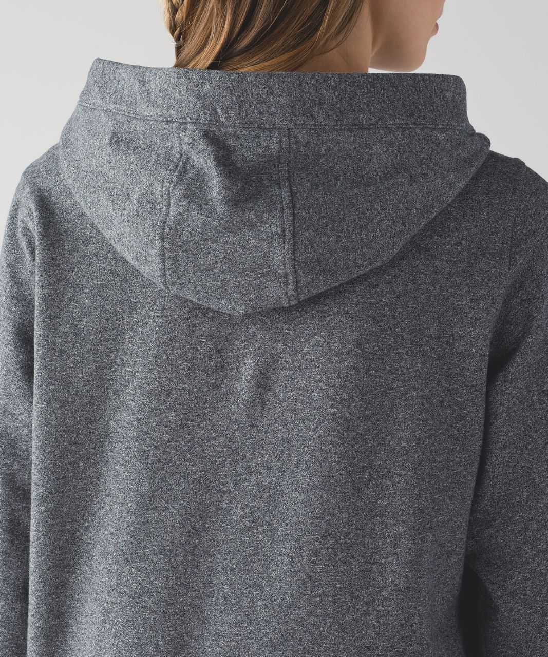 Lululemon Split Pullover - Heathered Speckled Black / Black - lulu fanatics