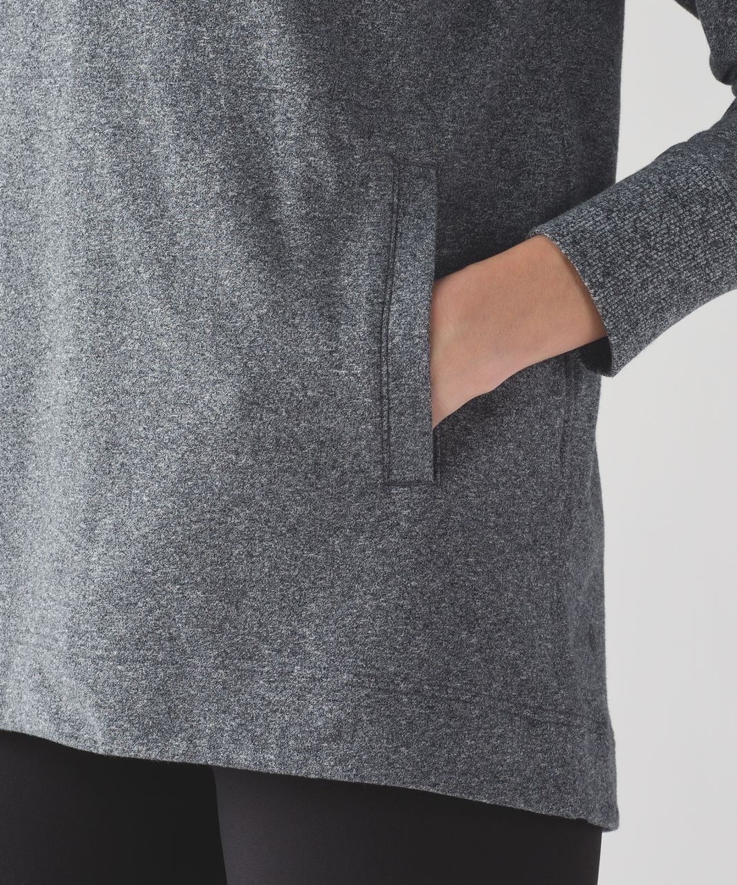 Lululemon Split Pullover - Heathered Speckled Black / Black